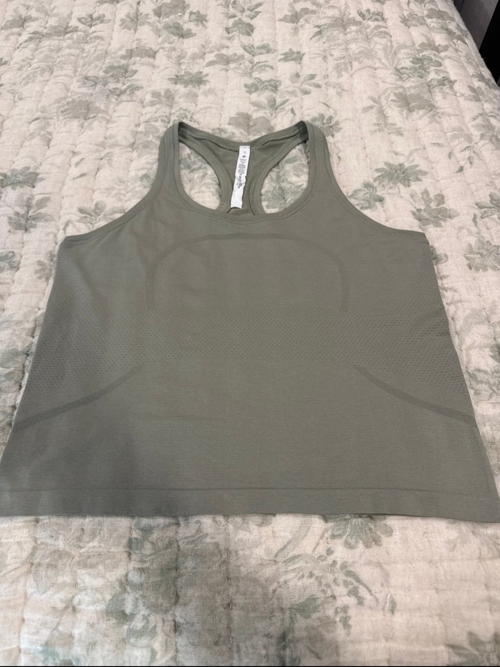 Women’s Swift Racerback Tank Top in Olive/Sage Green